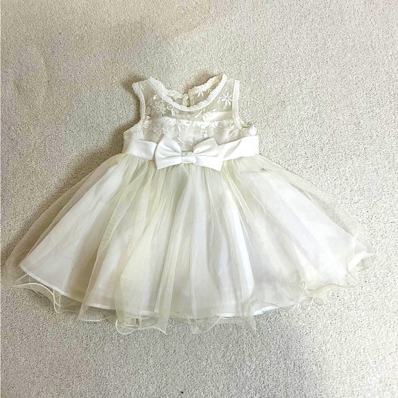 Baby Girls Sleeveless Dress Day/Evening Party Formal Gown - Picture 2 of 8